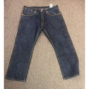 Levi's 514 Straight Fit Jeans Mens 38x30 Dark Wash Blue Denim 100% Cotton